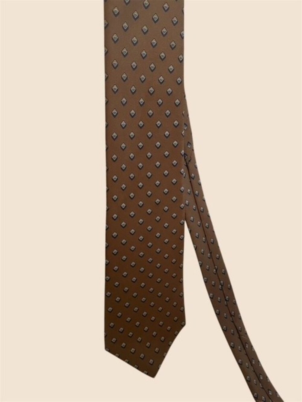 Christian Dior 100% Silk Men's Tie Geometric Made in USA - Picture 4 of 4